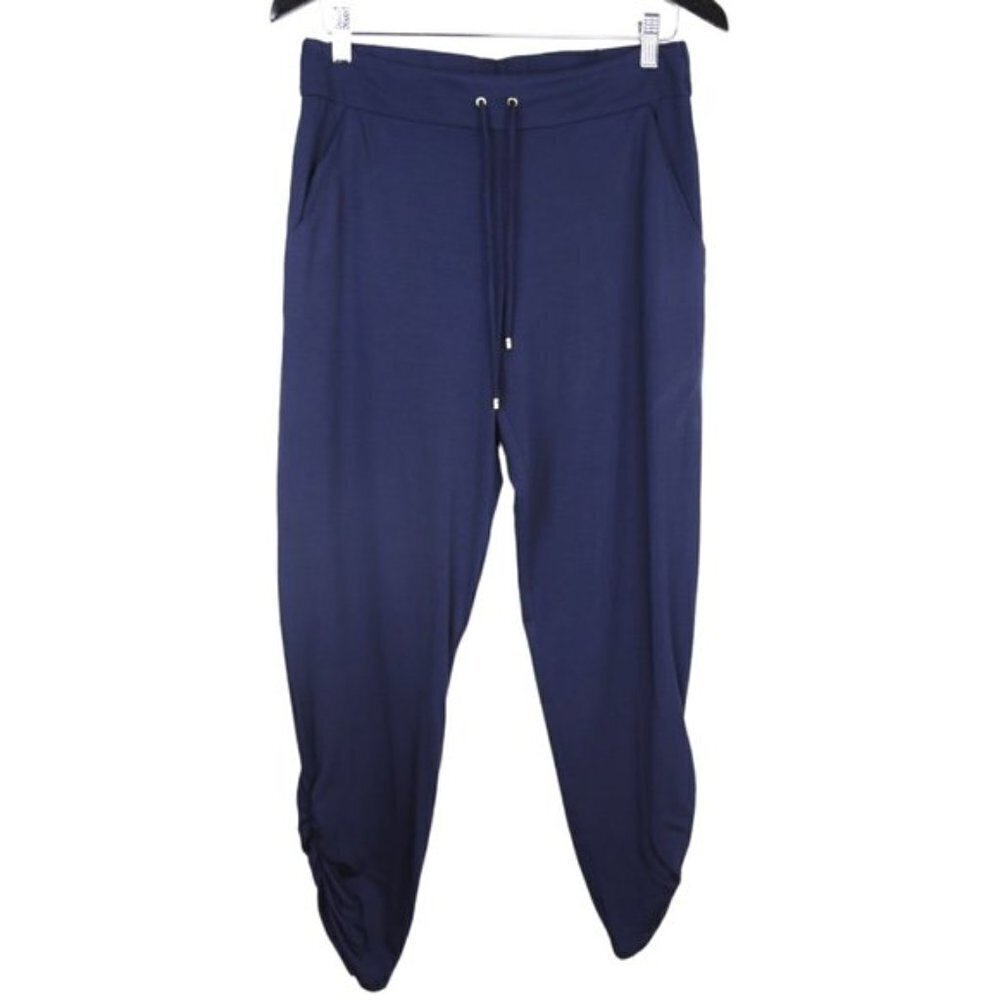 Trina Turk Women's Navy Blue Aja Drawstring Pants Size Small